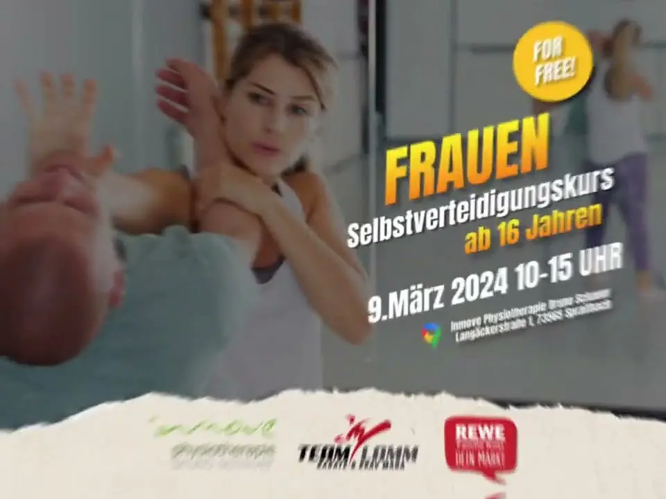 Vorschaubild des Videos: Ankündigung Frauen-Selbstverteidigungskurs ab 16 Jahren, 9. März 2024